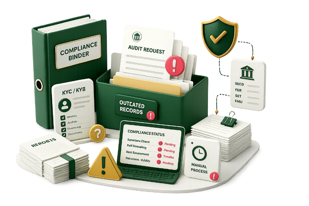 Compliance binder, audit request, outdated records and manual processes — the paperwork NGOs scramble through